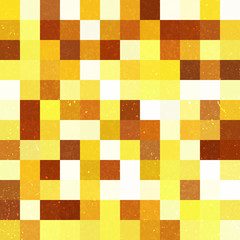Seamless geometric checked pattern. Ideal for printing onto fabric and paper or decoration. Yellow, brown, beige colors.