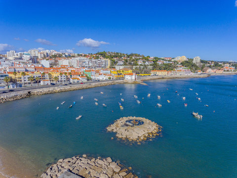 Vista Panor&acirc;mica da Vila de Pa&ccedil;o de Arcos em Portugal