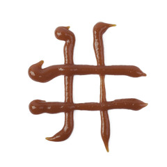 Hash tag number sign isolated