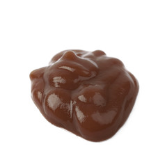 Puddle of food sauce isolated