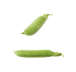 Green pea bean isolated