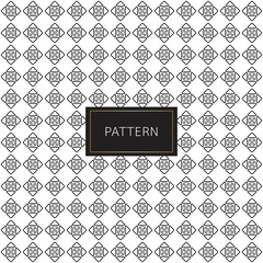 Modern seamless pattern. Inspiration from geometric black and white color background. Vector illustration.