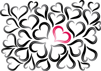 heart shape background design