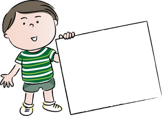 kids with card border