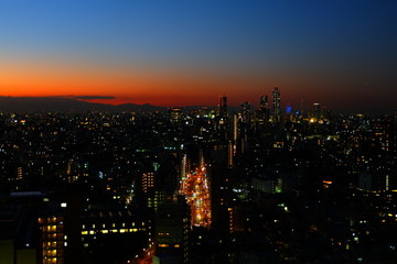 Fototapeta premium 都市の夜景