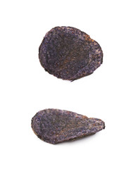 Vegetable chips isolated