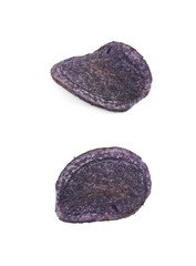 Vegetable chips isolated