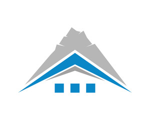 summit house housing home residence residential residency real estate image vector icon 4