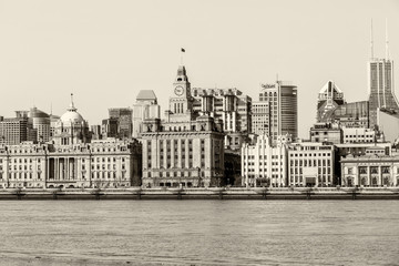 Shanghai Bund retro photo