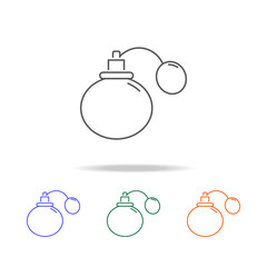 perfume icon. Element multi color female accessories icons for mobile concept and web apps. Thin line  icon for website design and development, app development. Premium icon