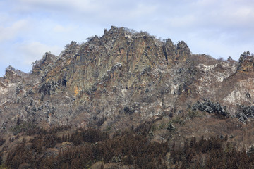 岩櫃山　冬景色