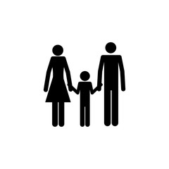 parents holding a child's hand icon. Element of a happy family icon. Premium quality graphic design icon. Signs and symbols collection icon for websites, web design, mobile app