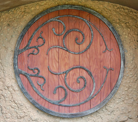 Old style Stone decoration window for background.