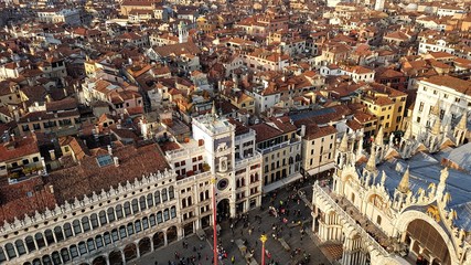 Vue de Venise depuis la tour Campanile de Saint-Marc, Venise, Italie