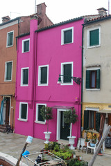 Fototapeta na wymiar pink house