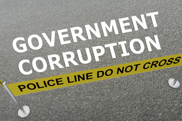 Fototapeta premium GOVERNMENT CORRUPTION concept
