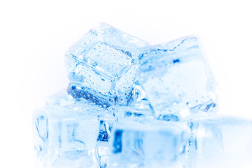 Many ice cubes
