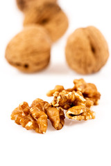 Walnut isolated on white