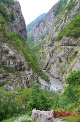Fototapeta na wymiar River at Montenegro mountains
