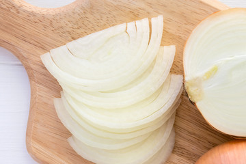カットされた玉ねぎ