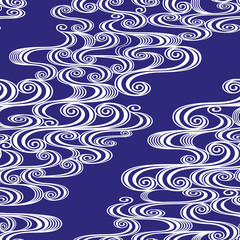 日本的な水紋柄