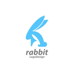 Two Bunny Rabbit Logo Design