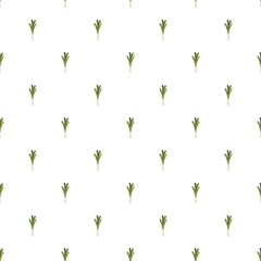 Leek pattern seamless in flat style for any design