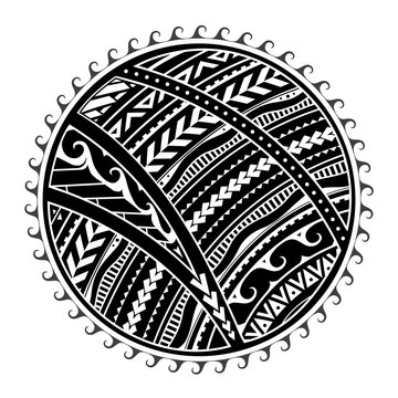 Naklejki Tribal tattoo in Maori style