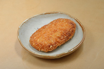 A Japanese deep fried dish , Japanese croquette  ,Korokke 