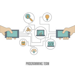 Coding and programming concept