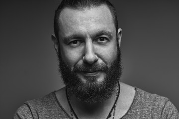 Male portrait in studio