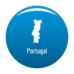 Portugal map in black. Simple illustration of Portugal map vector isolated on white background