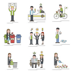 Illustration of environmental concept