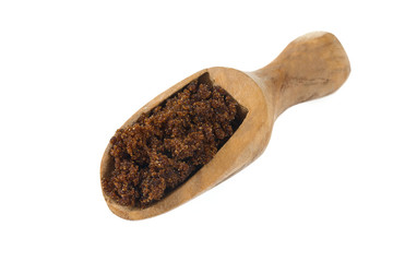 molasses sugar isolated on white