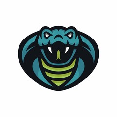 Animal Head - cobra - vector logo/icon illustration mascot