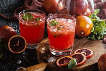fresh blood orange juice