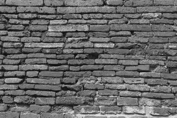 mur de briques anciennes, temple de Wat Yai Chai Mongkol 