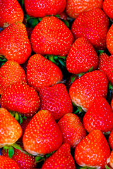 Raw and Fresh Red Strawberries background