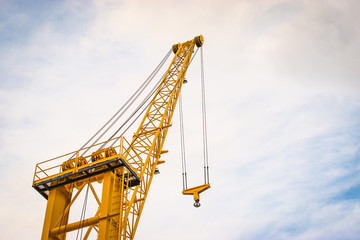 Naklejka premium Yellow Tower Crane