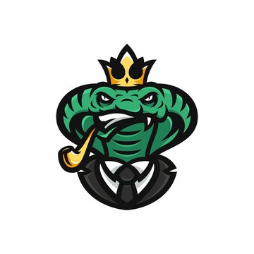 Animal Head - cobra - vector logo/icon illustration mascot