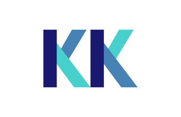 Fototapeta premium KK Ribbon Letter Logo