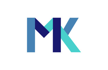 MK Ribbon Letter Logo