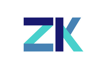 ZK Ribbon Letter Logo