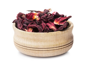red floral dry tea