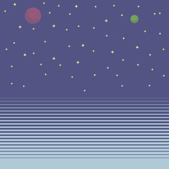 Blue space backgroung