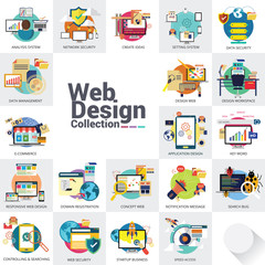 Obraz premium Seo analytics square design concepts for graphic and web design and development