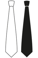 Icon line art poster man father dad day classic tie silhouette hipster.