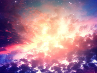 Fototapeta premium Scena gwiaździstego nieba