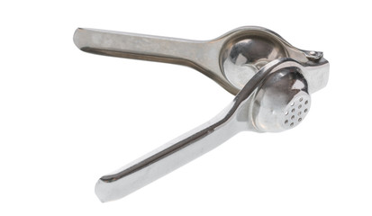 stainless squeezer isolated on white background with clipping path