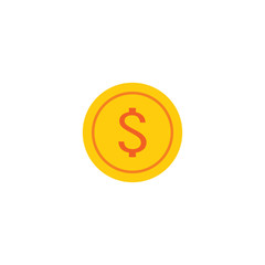 Obraz premium Coin Logo Icon Design